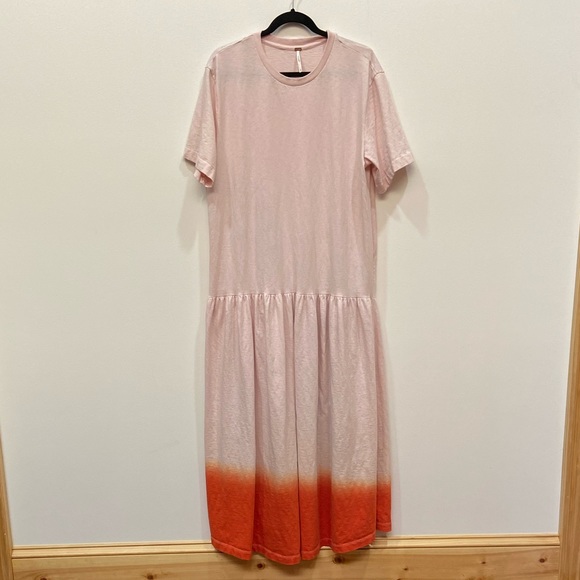Free People Beach Day Cotton Dip Dye Maxi Dress - Picture 2 of 4